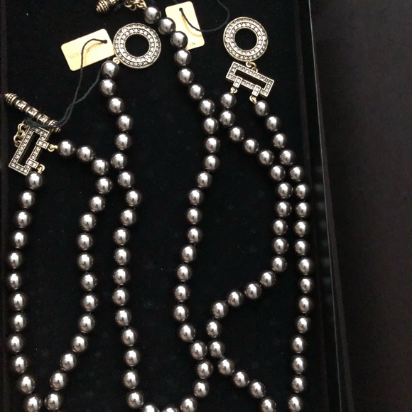 Heidi Daus Brand New in Original Box faux Tahitian pearl necklace set - Picture 2 of 3